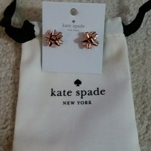 Kate spade studs - rose gold